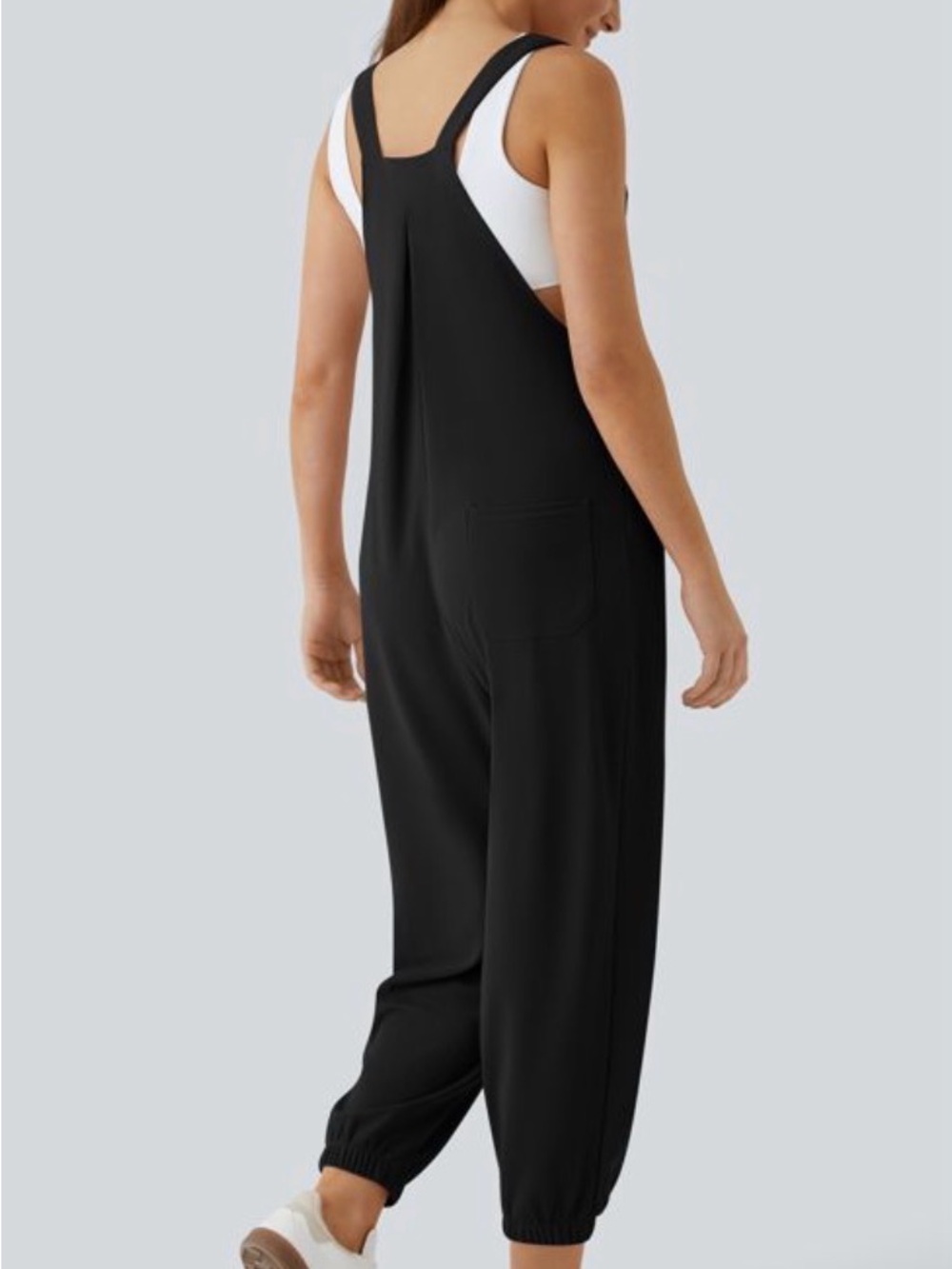 HALARA Black Relaxed Fit Jumpsuit Overalls - Picture 2 of 9